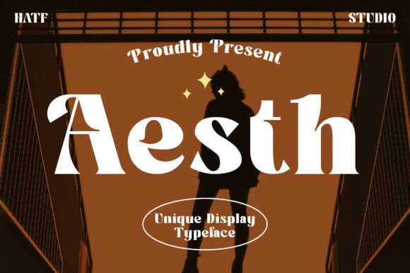Aesth: A Bold Display Font for Creative Product Design