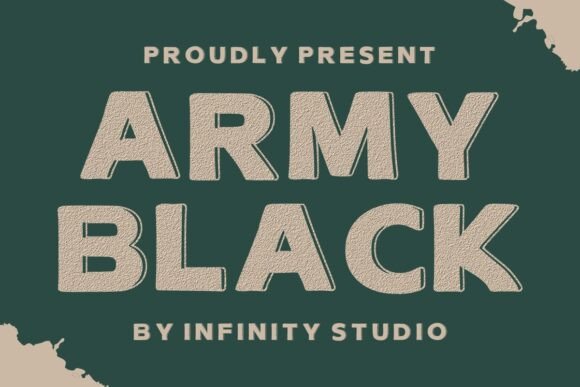 Army Black: A Bold Display Font for Editorial Design and Branding