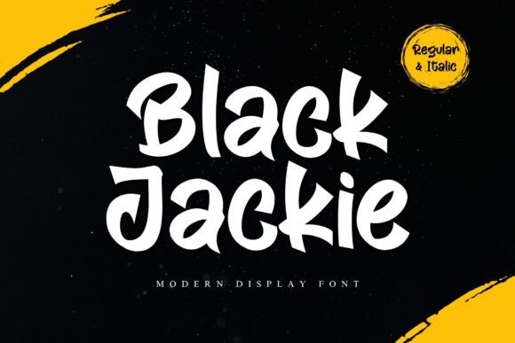 Black Jackie: A Contemporary Display Font for Bold Editorial Design