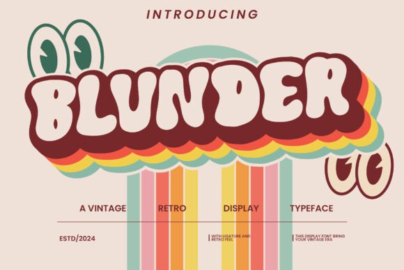 Blunder: A Joyful Display Font for Your Brand