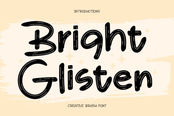 Bright Glisten Display Font for Web Design Projects