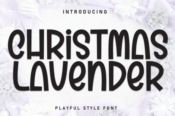 Christmas Lavender Font for Whimsical Design Projects