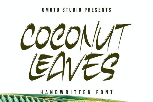 Coconut Leaves: A Handwritten Display Font for Creative Web Design
