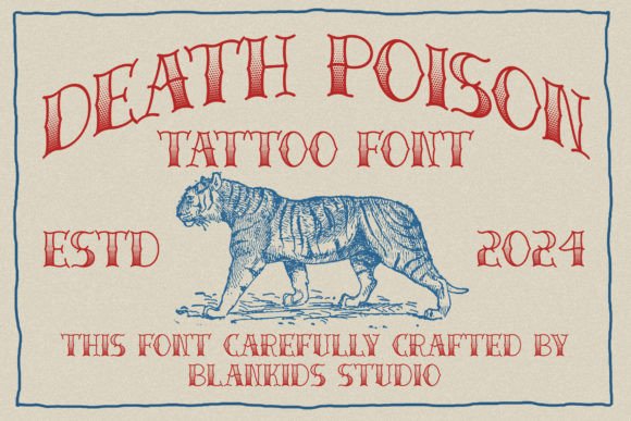 Death Poison: A Font That Speaks with Rebel Grace