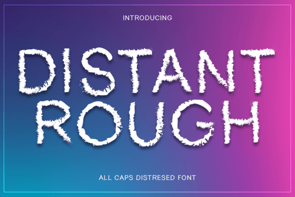 Distant Rough: A Bold Display Font for Web Design and Branding