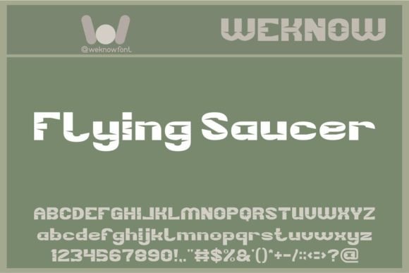 Flying Saucer Font: A Versatile Display Font for Creative Projects