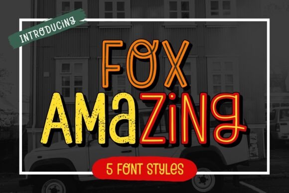 Fox Amazing Font for Playful and Captivating Editorial Design
