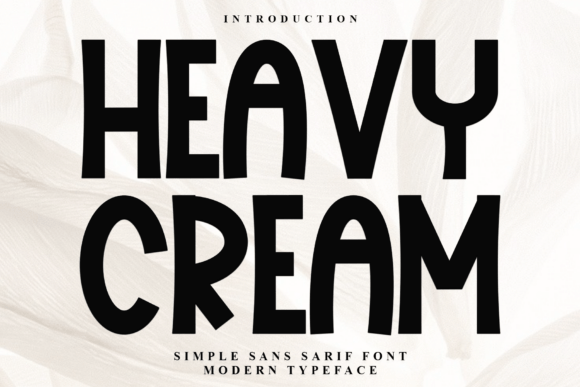 Heavy Cream: A Bold Display Font for Impactful Campaigns