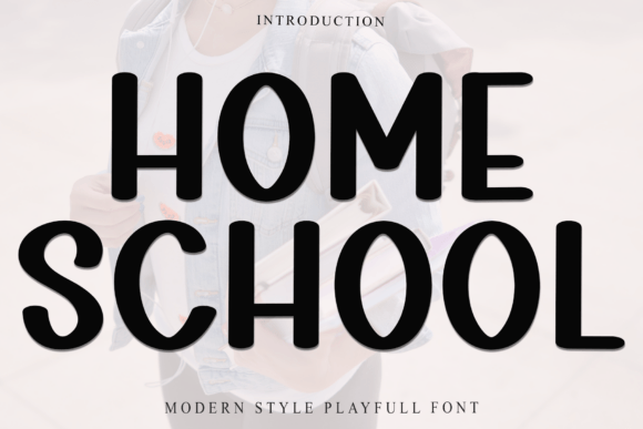 Home School: A Playful Font for Creative Crafters and Product Makers
