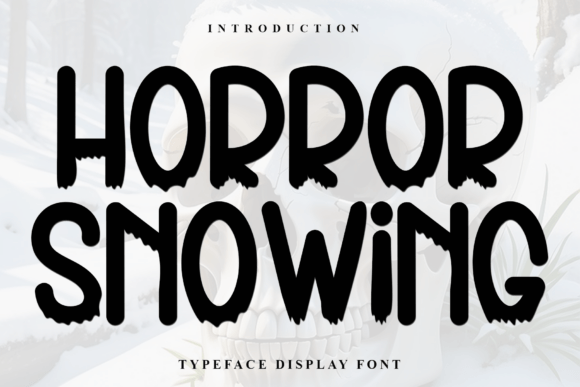 Horror Snowing Font for Warm and Friendly Web Design