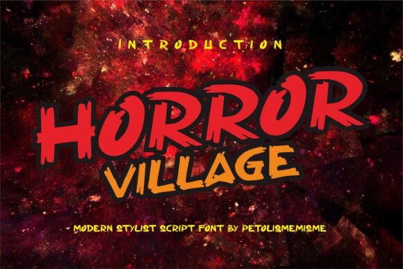 Horror Village: The Ultimate Display Font for Bold Visual Storytelling