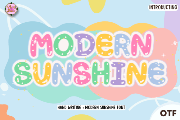 Modern Sunshine: A Festive Display Font for Editorial Design