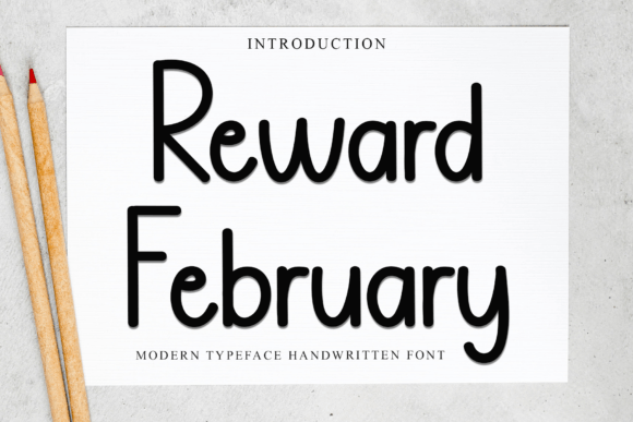 Reward February: A Font for Creative Crafters and Handmade Makers