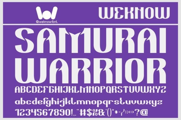 Samurai Warrior: A Font That Adds Edge to Your Handmade Creations