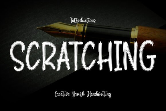 Scratching Display Font for Bold Web Typography