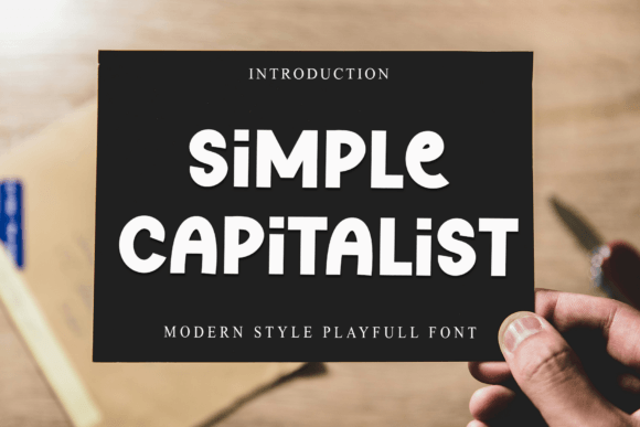 Simple Capitalist: A Warm Display Font for Branding and Creativity