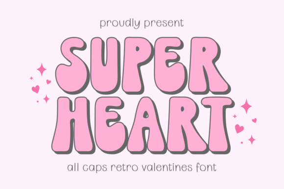 Super Heart: A Vibrant Display Font for Creative Projects