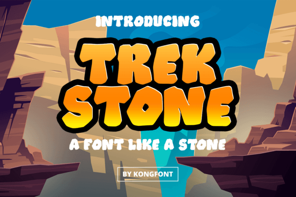 Trekstone: A Playful Font for Kids-Themed Branding