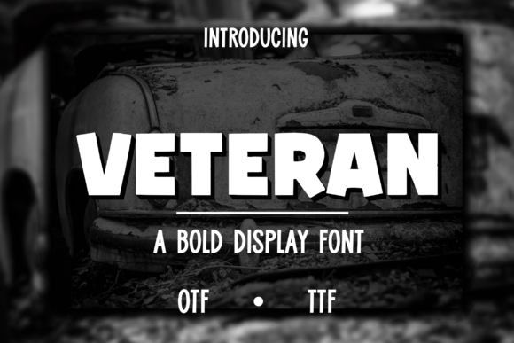 Veteran: A Bold Display Font for Impactful Branding