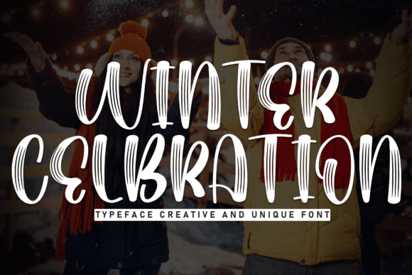 Winter Celebration: A Festive Display Font for Digital Branding
