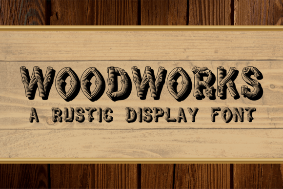 Woodworks: A Timeless Display Font for Bold Branding